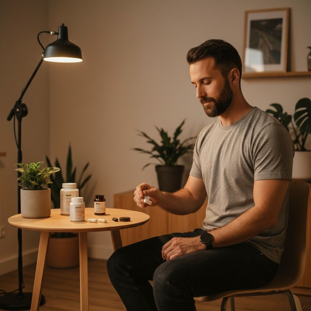 Calm evening supplement routine